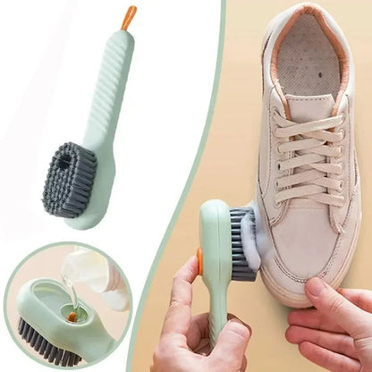 Multifunctional plastic shoe brush