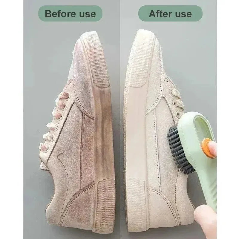 Multifunctional plastic shoe brush