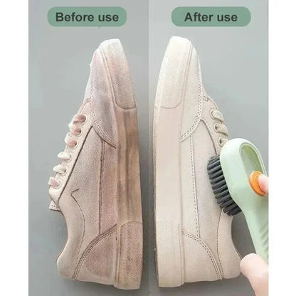 Multifunctional plastic shoe brush